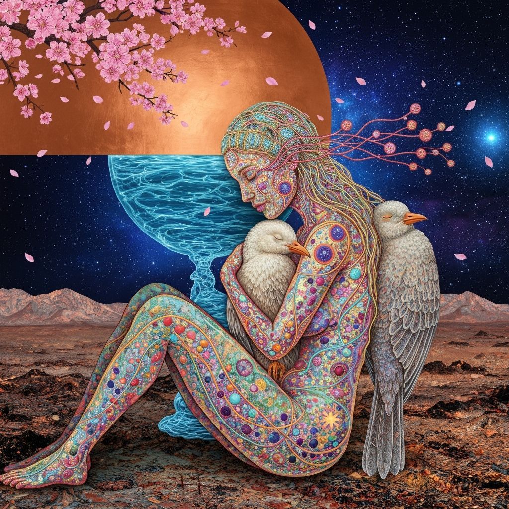 Mystical Shaman Enters Non-Physical Reality in Vibrant Colla...