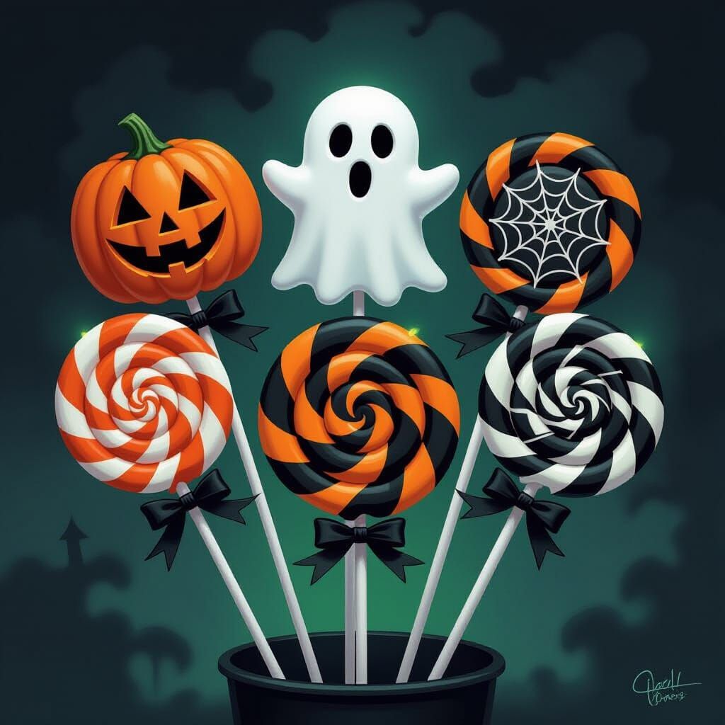 Spooky Halloween Lollipops Assortment