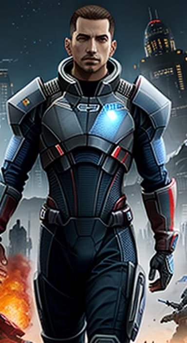 Mass Effect Inspired Sci-Fi Art