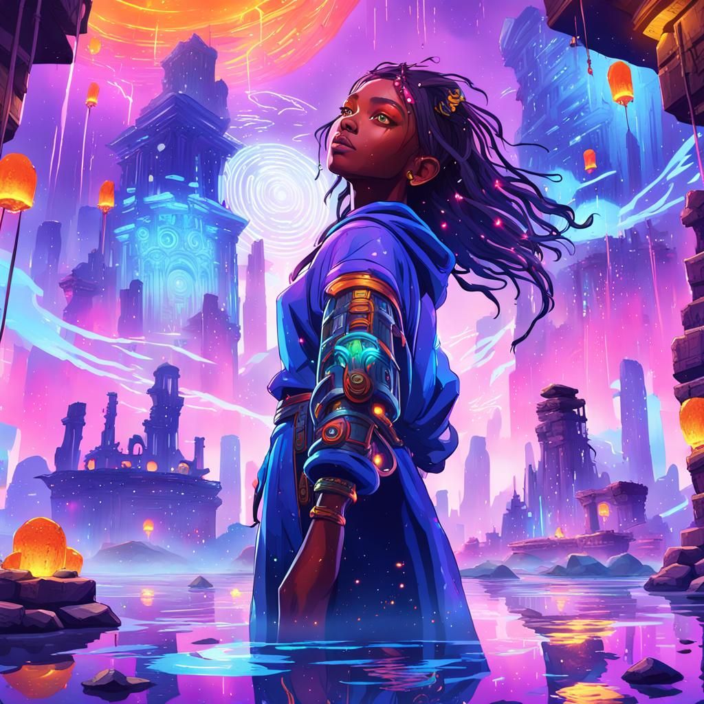 Vibrant City of Dreams Fantasy Concept Art in Unreal Engine....