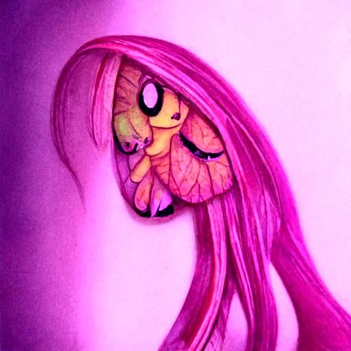 Fluttershy Portrait: Minimalist Digital Art