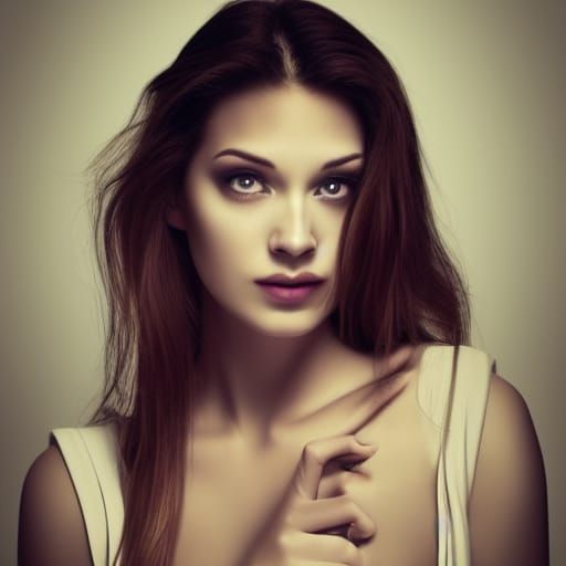 Mesmerizing Beauty: Hypnotic Gaze of a Woman