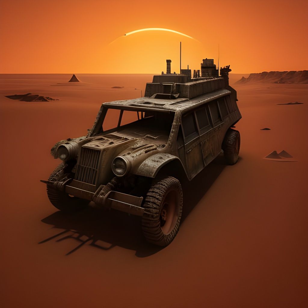 Tomb Raider Silhouetted Against Blue Sunset with Retro Space...