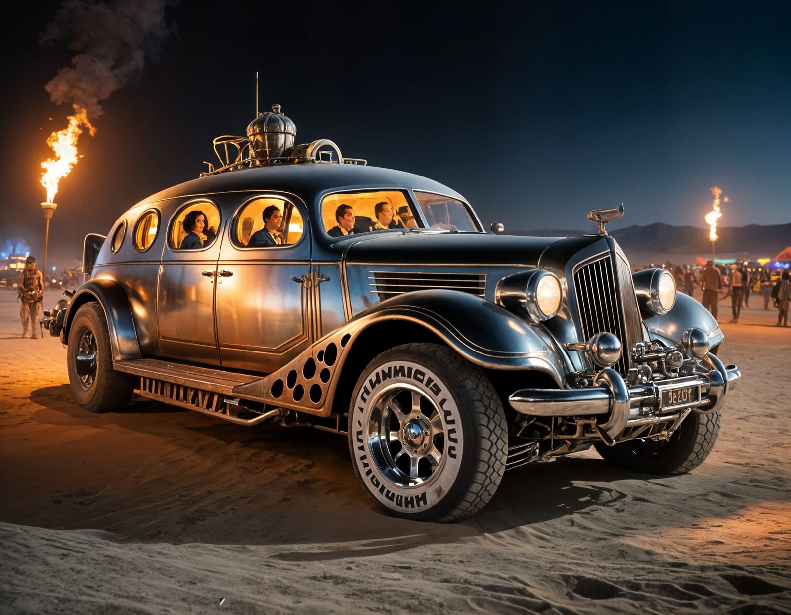 Steampunk Humvee at Futuristic Burning Man