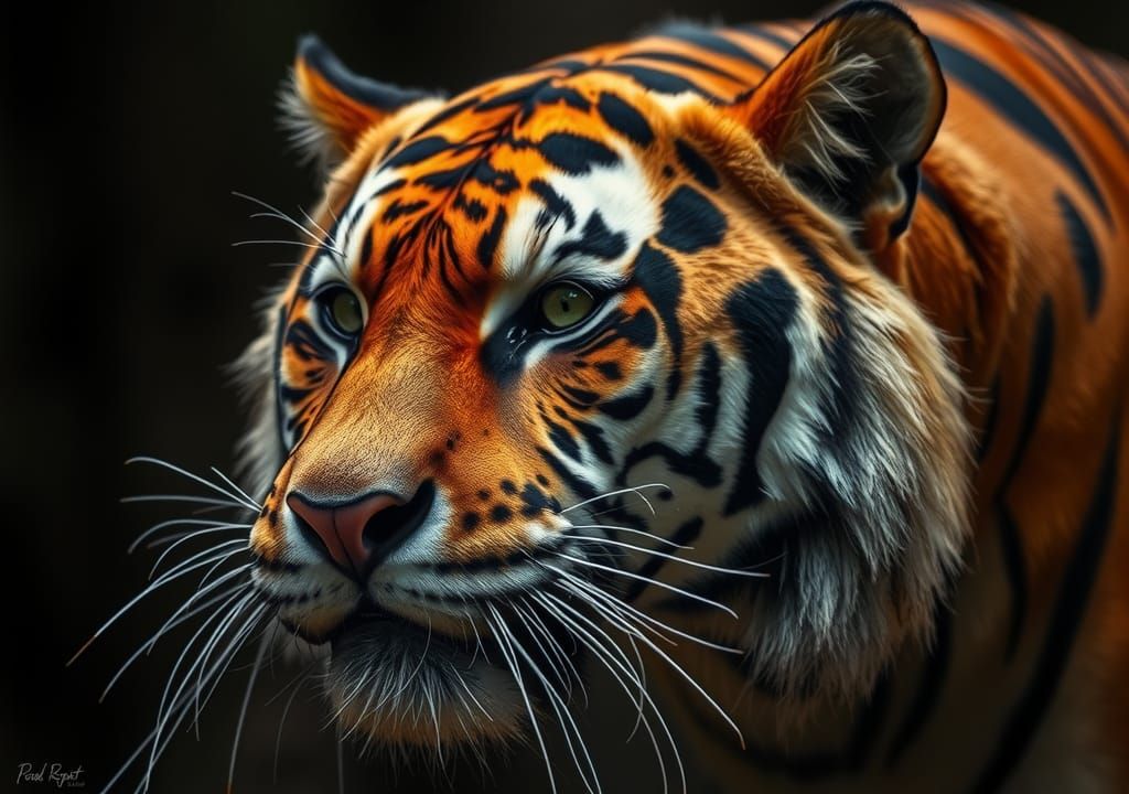 Eye of the Tiger: Intense Feline Portrait