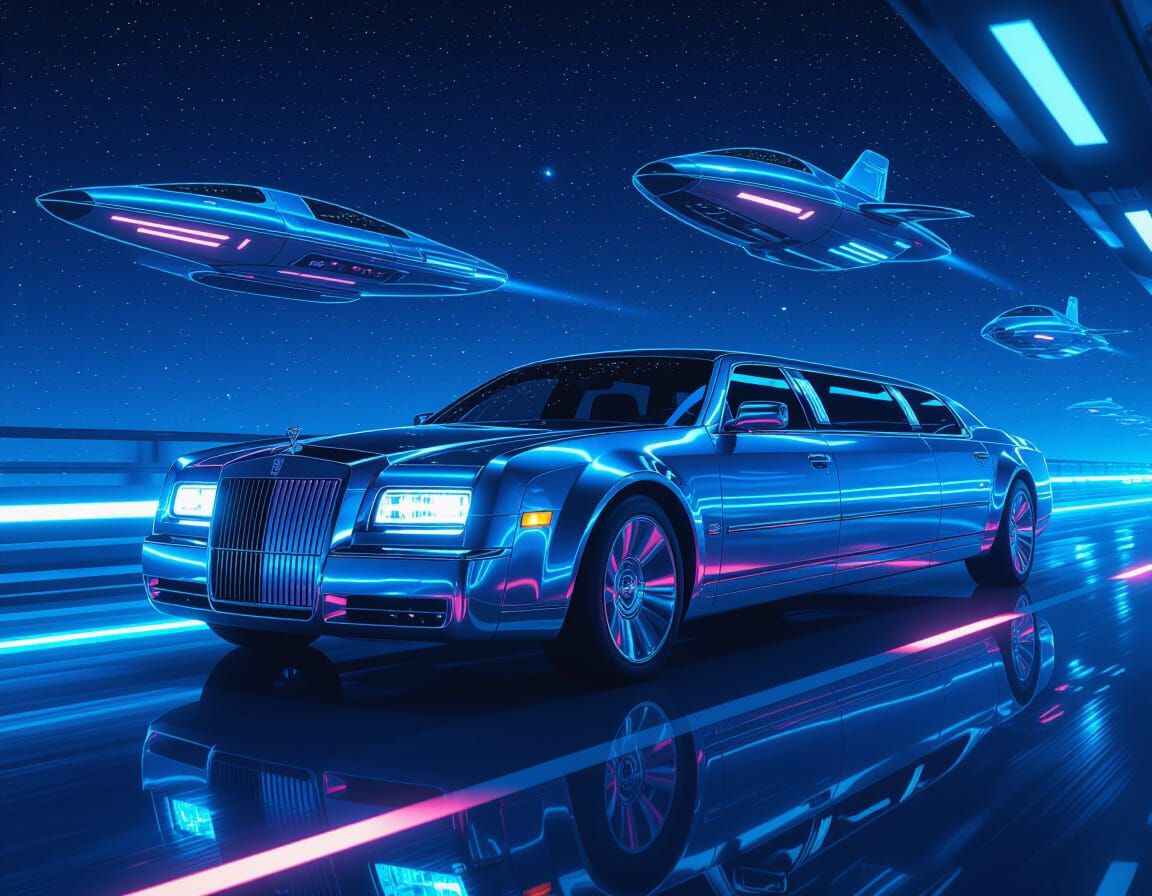 Luxury Space Limousines in Futuristic Style
