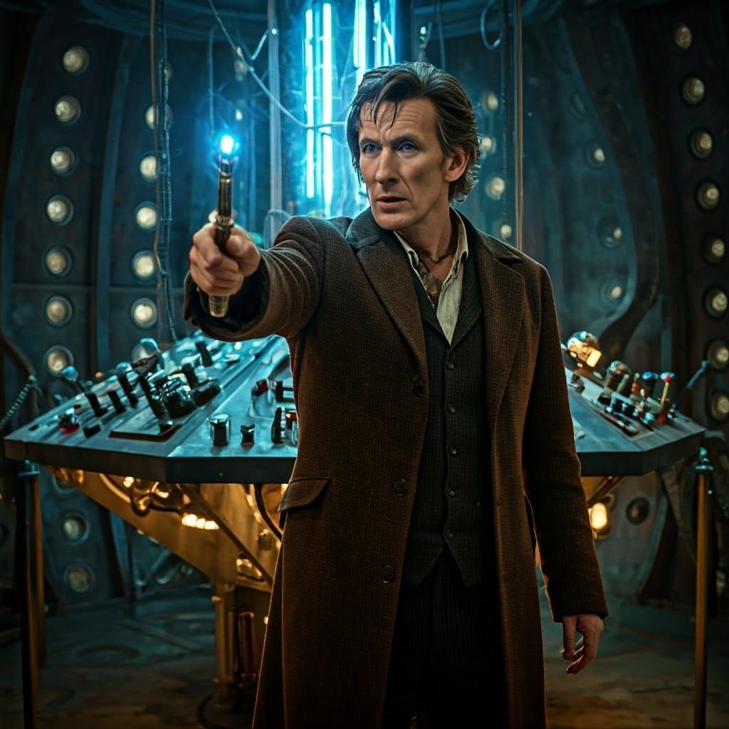 The Doctor in the TARDIS Time Vortex