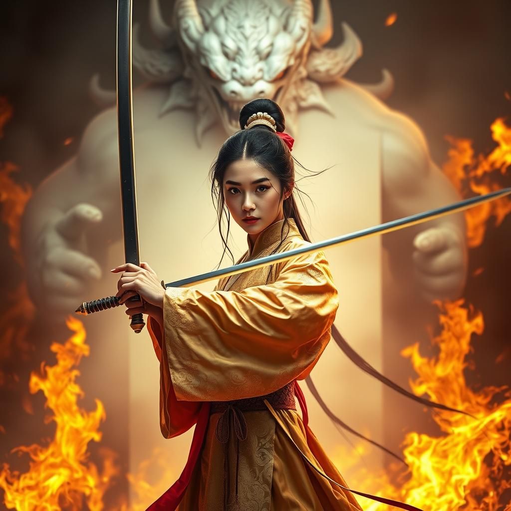Mulan Confronts the Featureless Demon in Flames