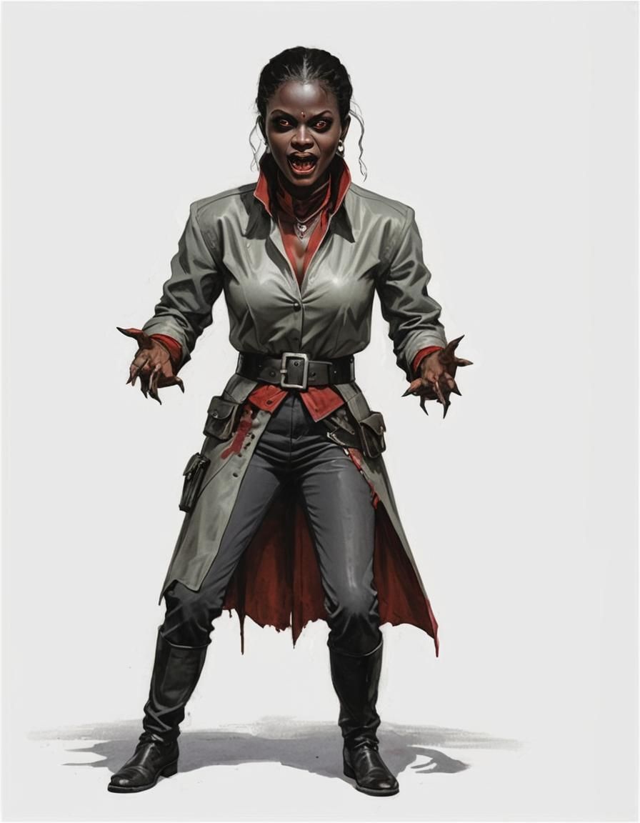 Female Vampire Asanbosam: Mythical Portrait