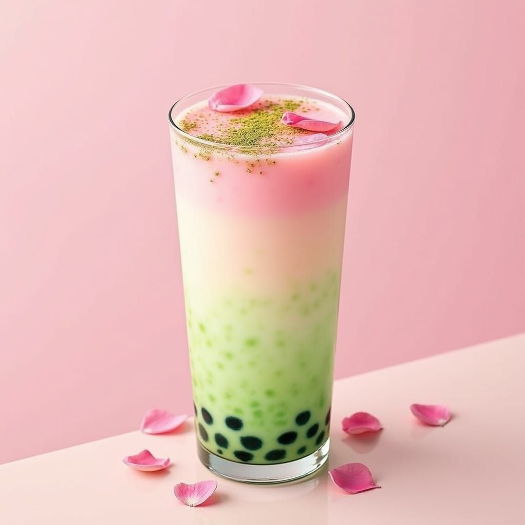 Whimsical Rose Jasmine Green Tea in Pastel Hues