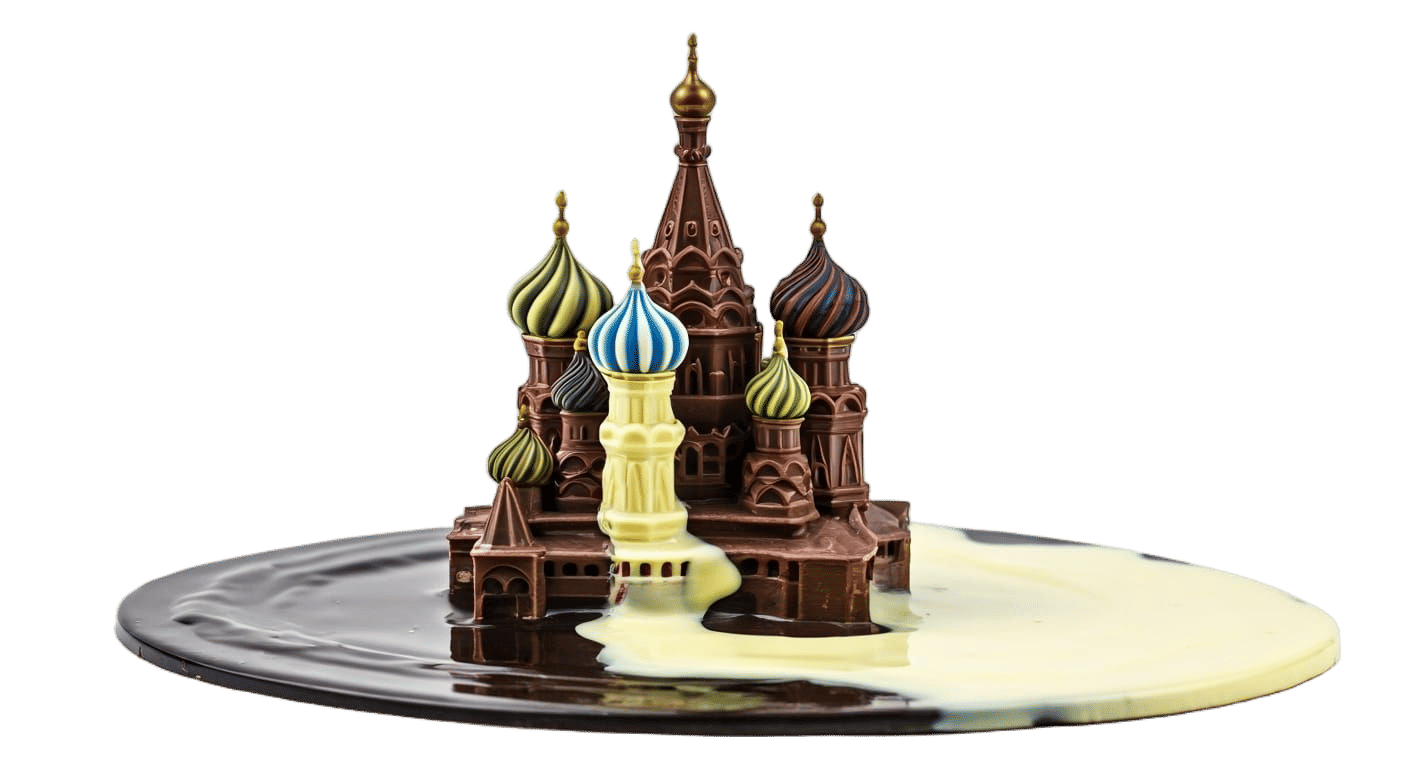 Melting Chocolate Moscow Saint Basil's Cathedral