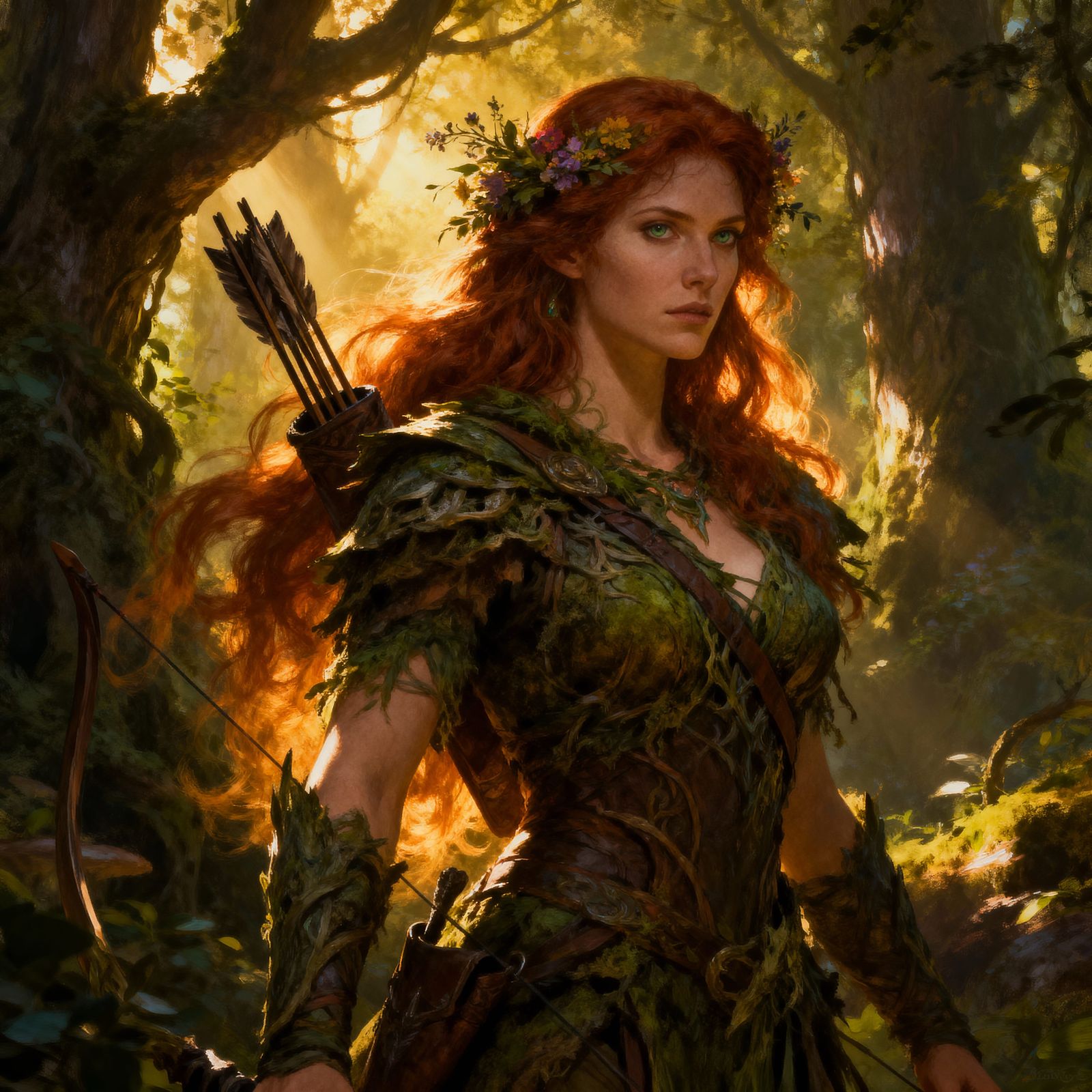 Forest Maiden Huntress in Urásto Wilderness