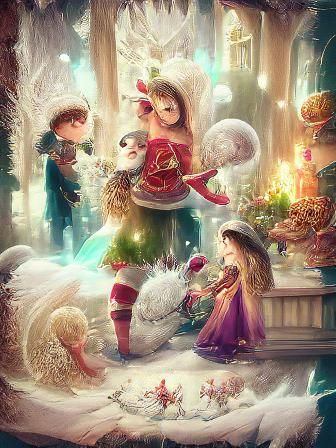 Enchanting Christmas Fantasy Illustration