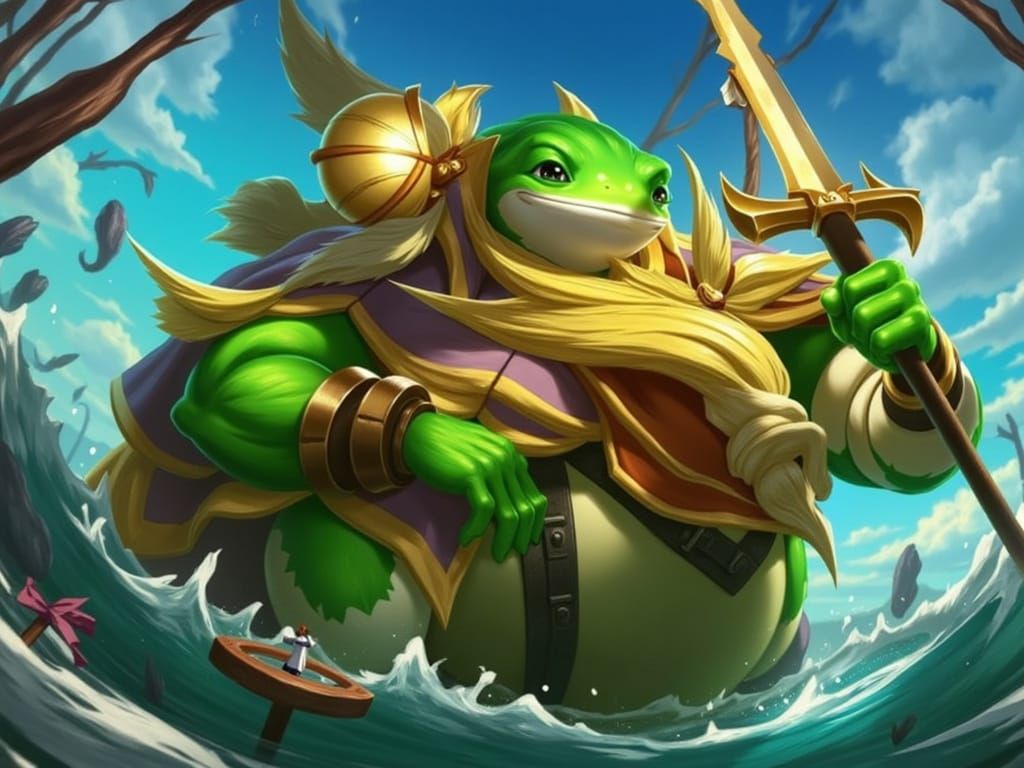 Adventurous Pepe the Frog, League-Inspired