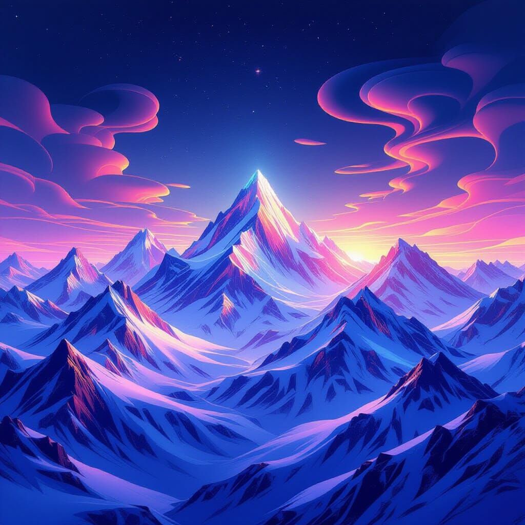 Geometric Peaks in Neon Gradients