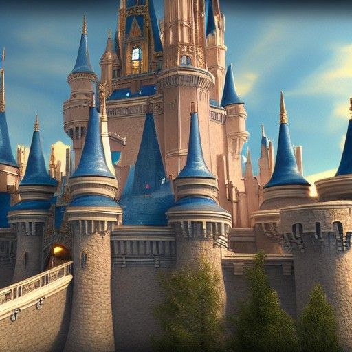 Fantastical Cinderella Castle Concept Art