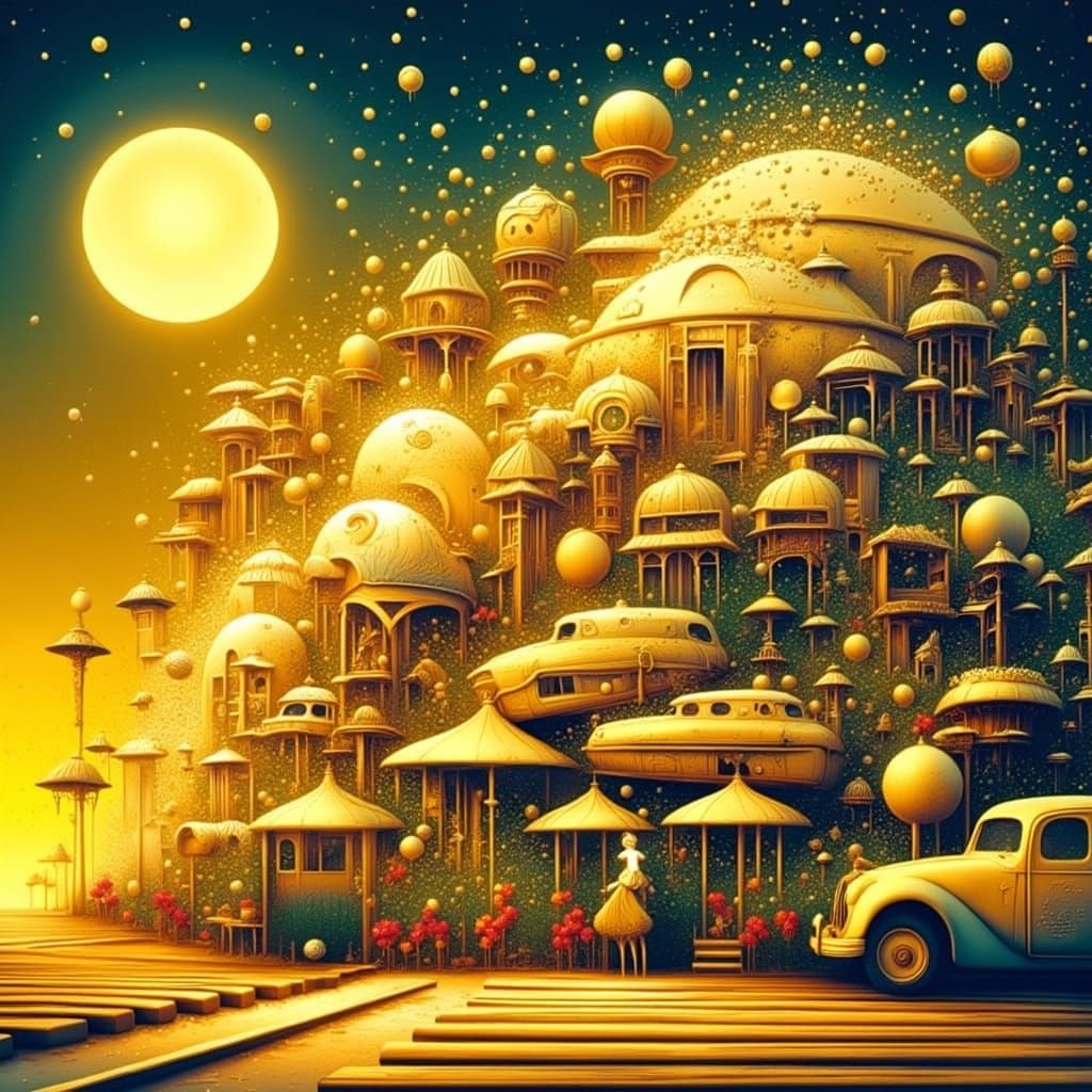 Contemplative Woman by Lake Under Starry Sky