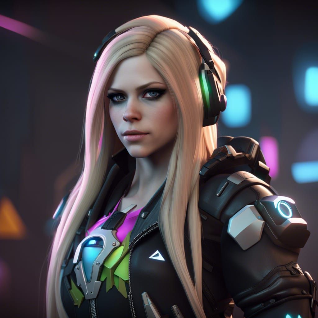 Avril Lavigne in Overwatch Game Cinematic Style