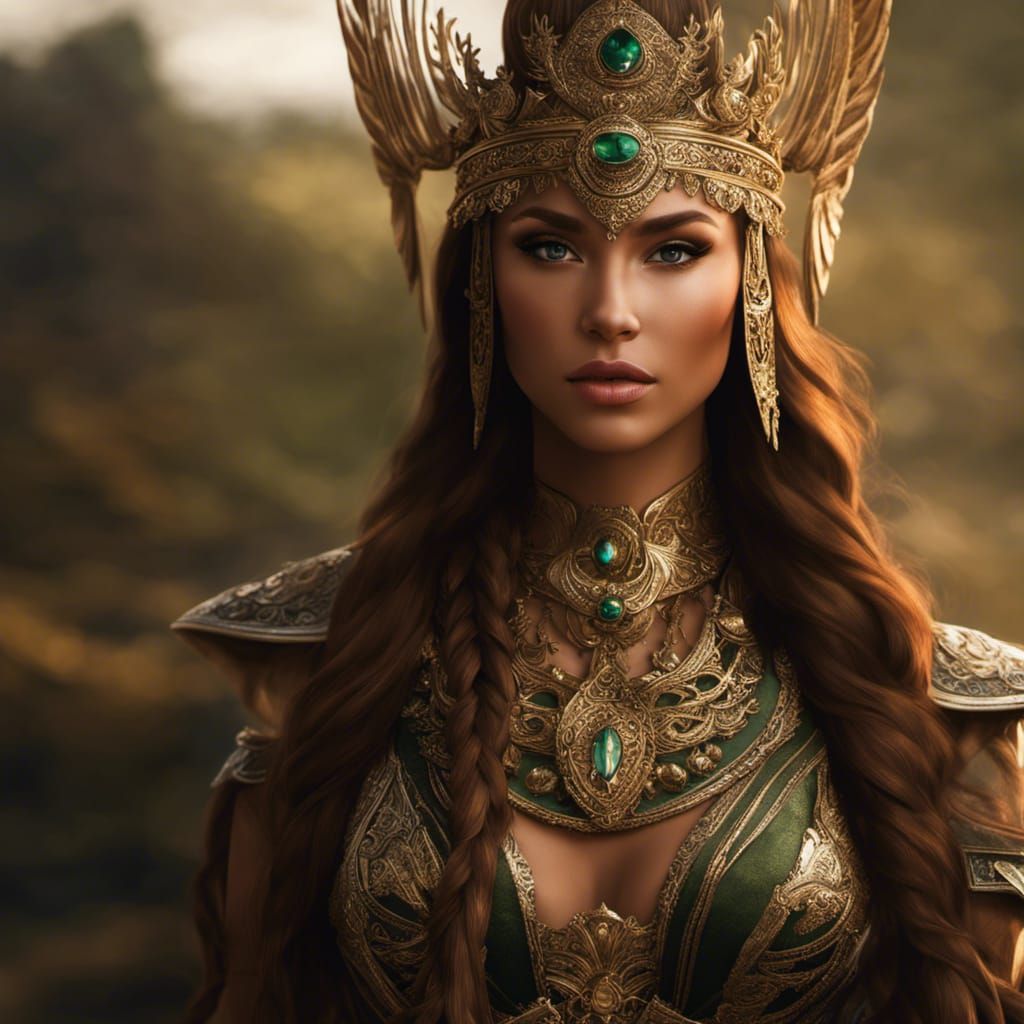 Ethereal Elf Priestess in Intricate Digital Painting