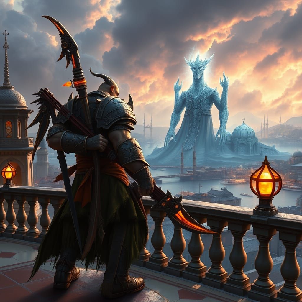 Orc Hunter in Ottoman Warcraft Fantasy