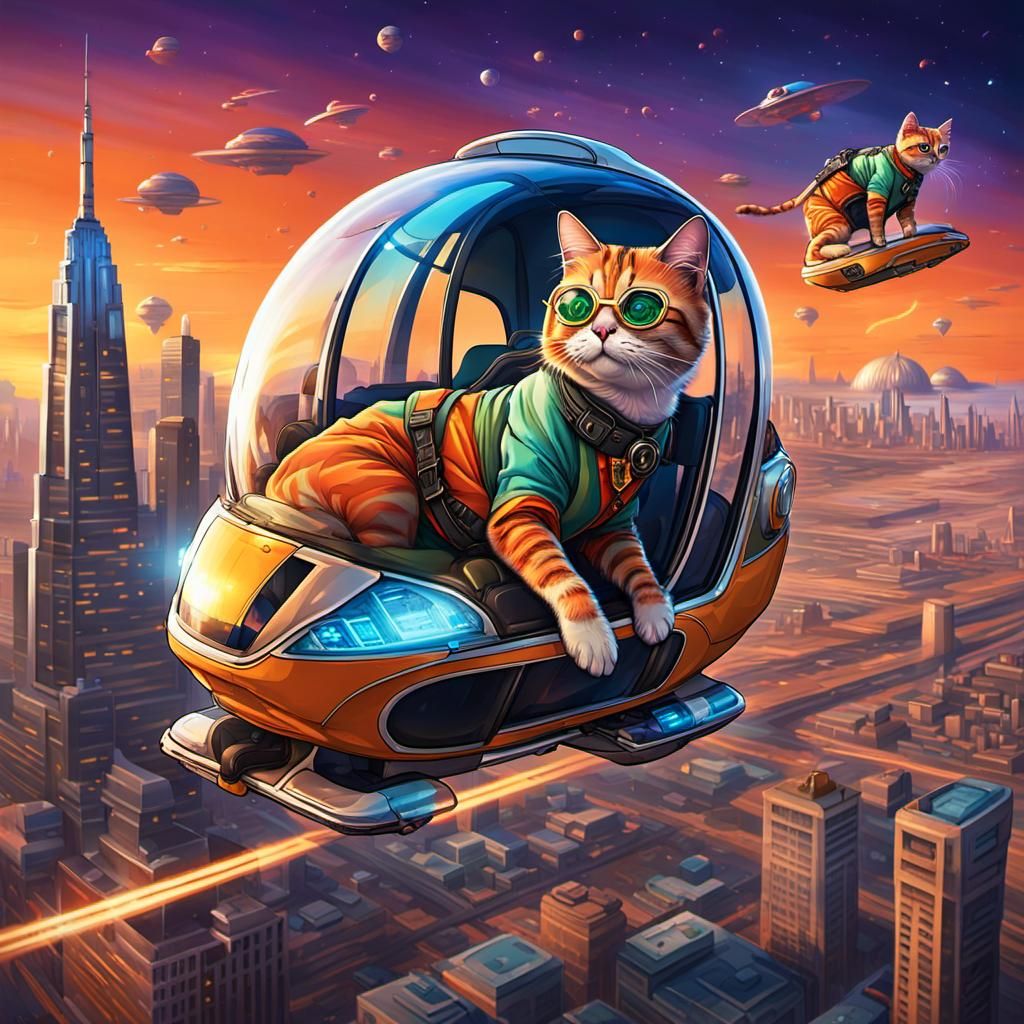 Dame Noor Arrives in Marsport: Art Deco Cityscape