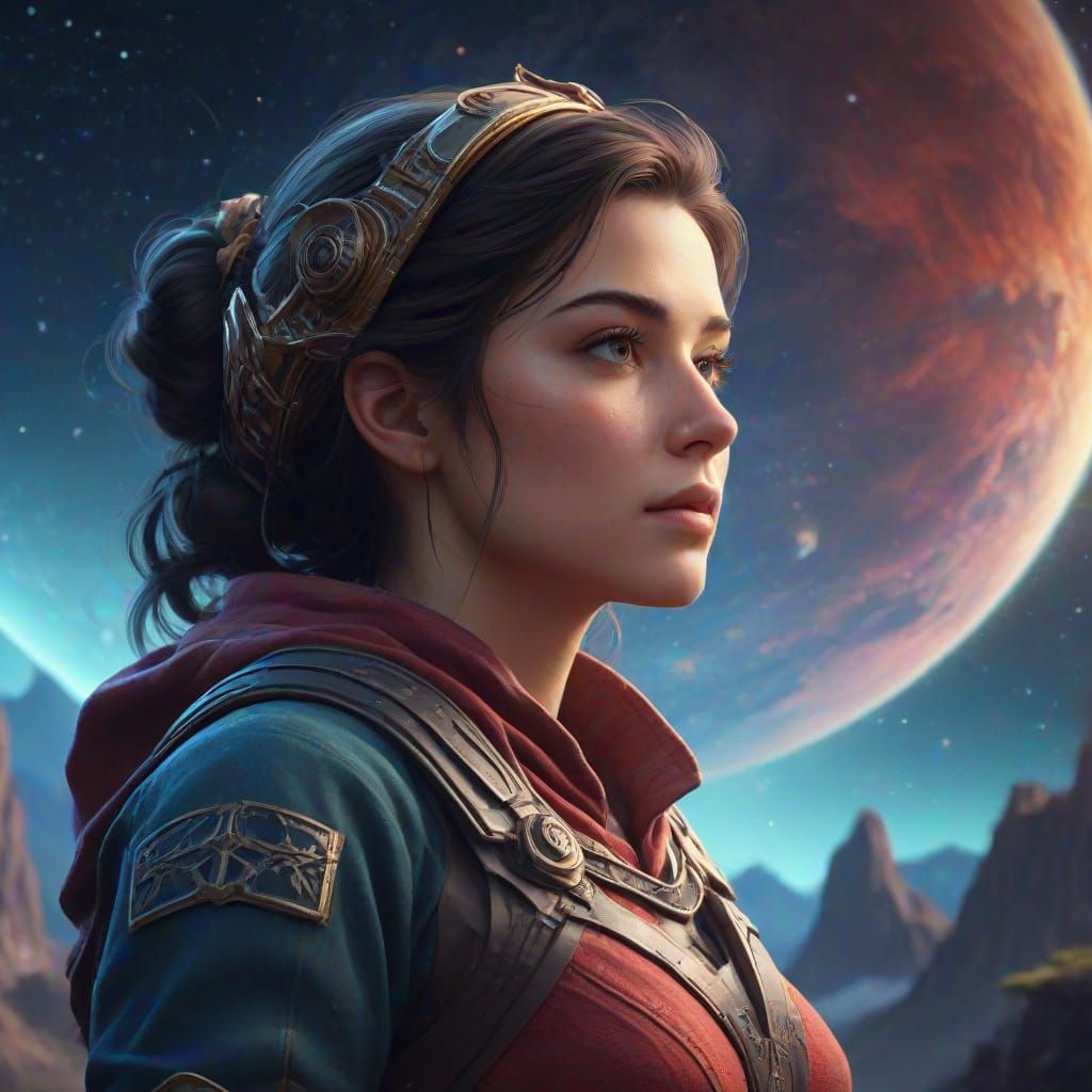 National Woman Astronomers Day Fantasy Concept Art