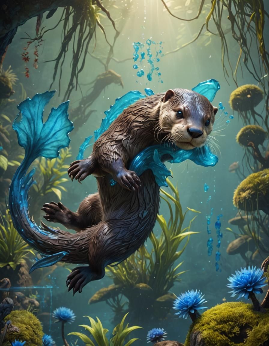 Mystical Otter with Luminous Defenses