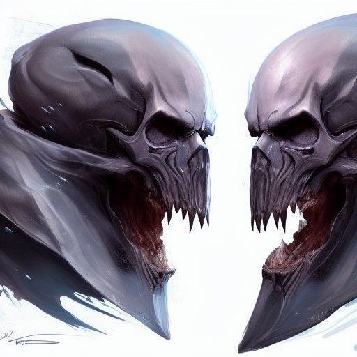 Skull Warrior on Dementor: Hyperdetailed Portrait