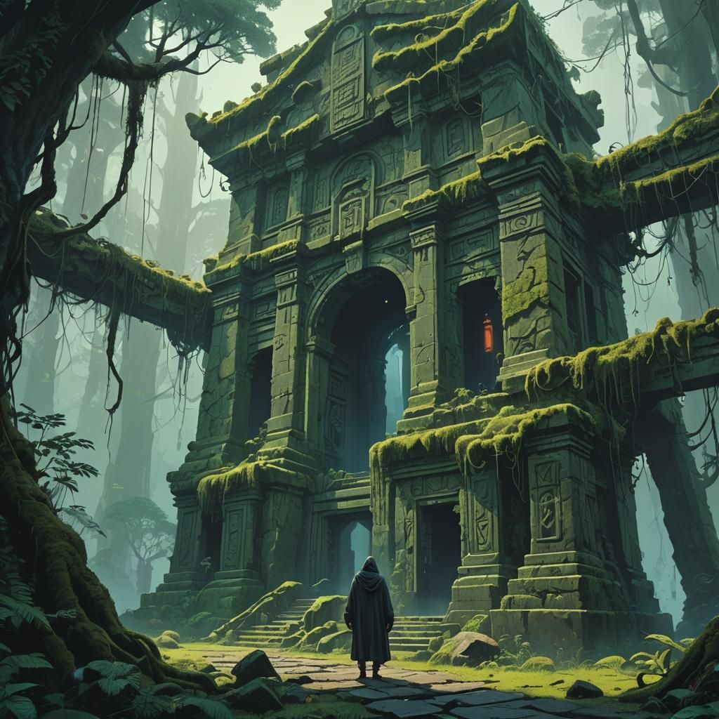 Mystical Jungle Temple Concept Art