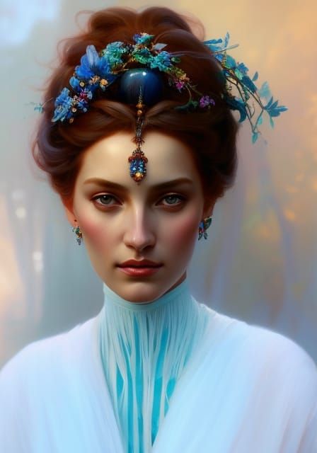 Estonian Mother Earth Goddess Portrait