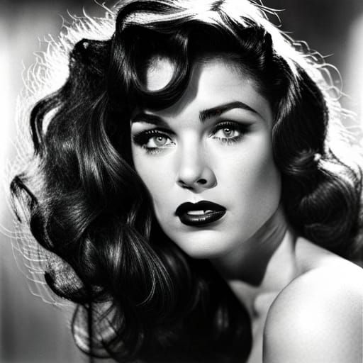 Bettie Page as Medusa: Photo Portrait