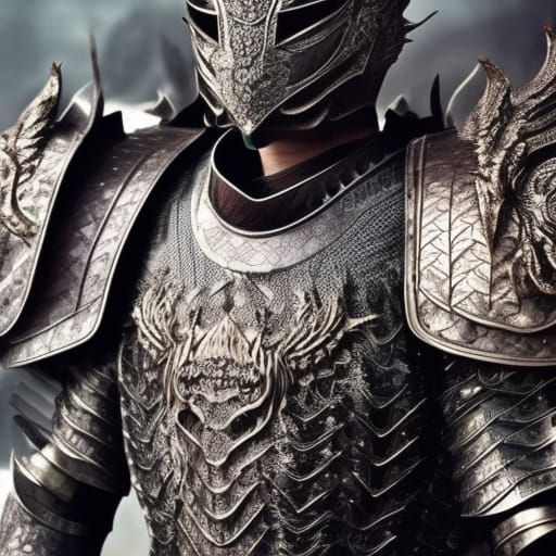 Epic Dragon Scale Armour: Digital Matte Painting