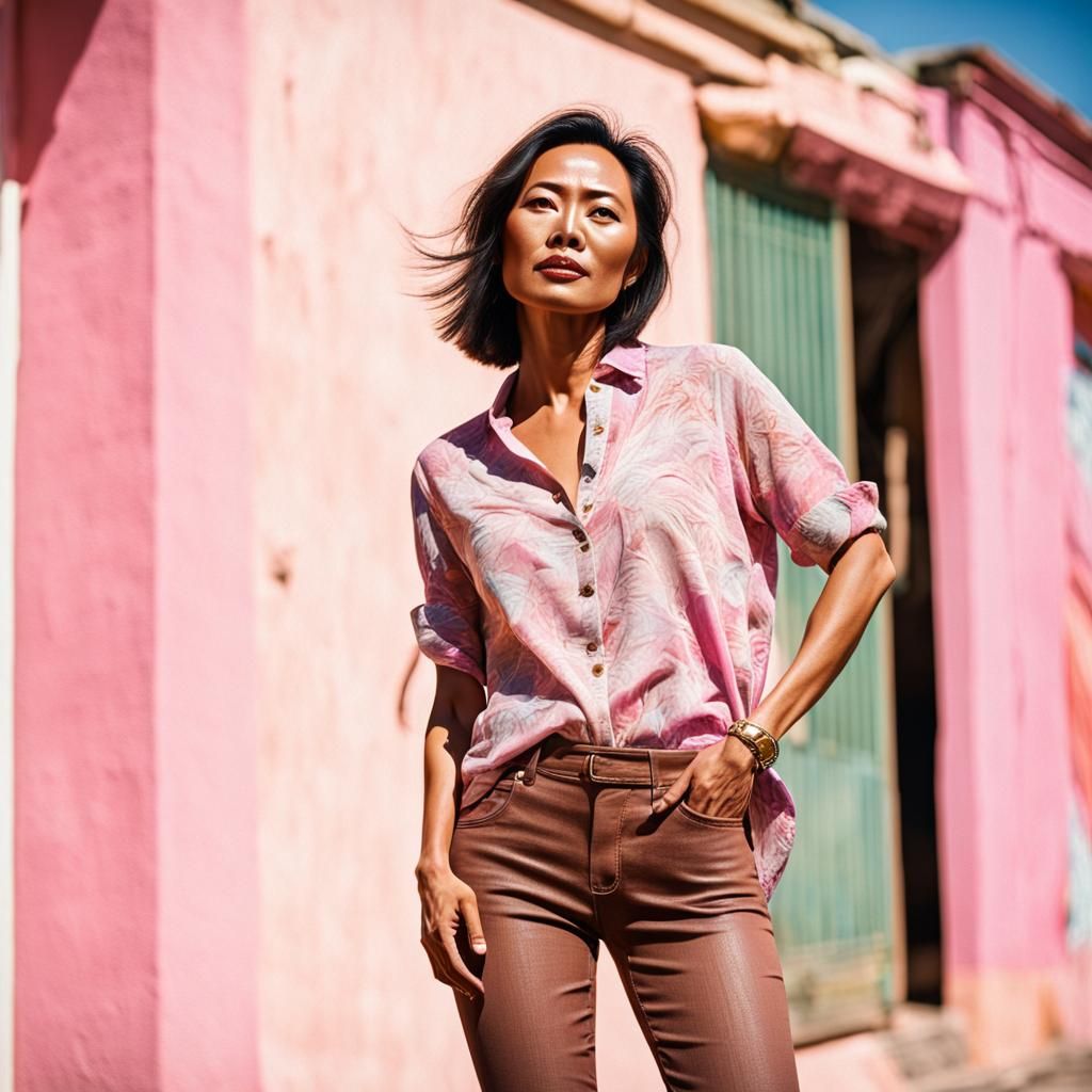 Filipina in Sunlight: Fantasy Portrait in Unreal Engine 5 St...