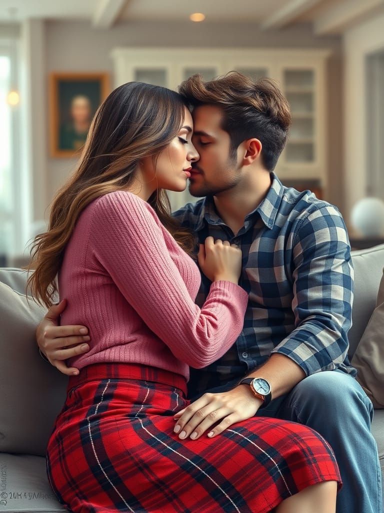 Tender Moment in Soft Pastel Hug