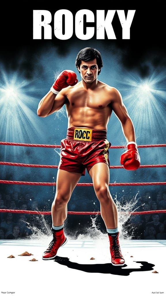 Rocky Movie Poster: A Dramatic Depiction of Defeat