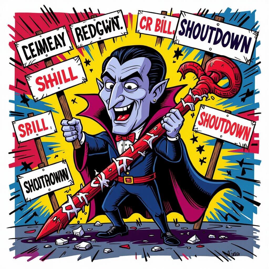 Vampire Meme Collapsing Amidst Shutdown Signs