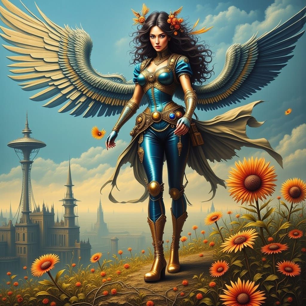 Abstract Image of Flying, Sweating Forms