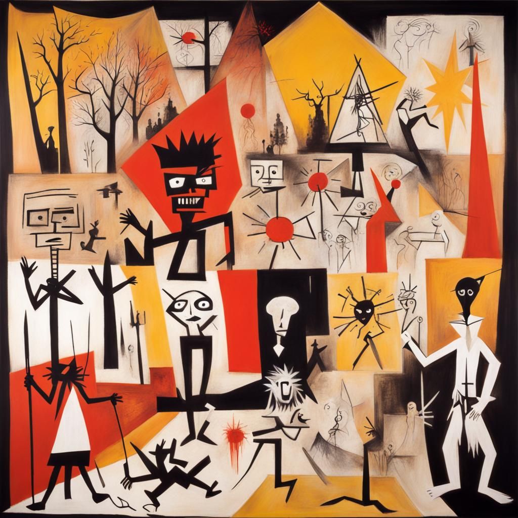 Sleepy Hollow in Abstract Cubist Style