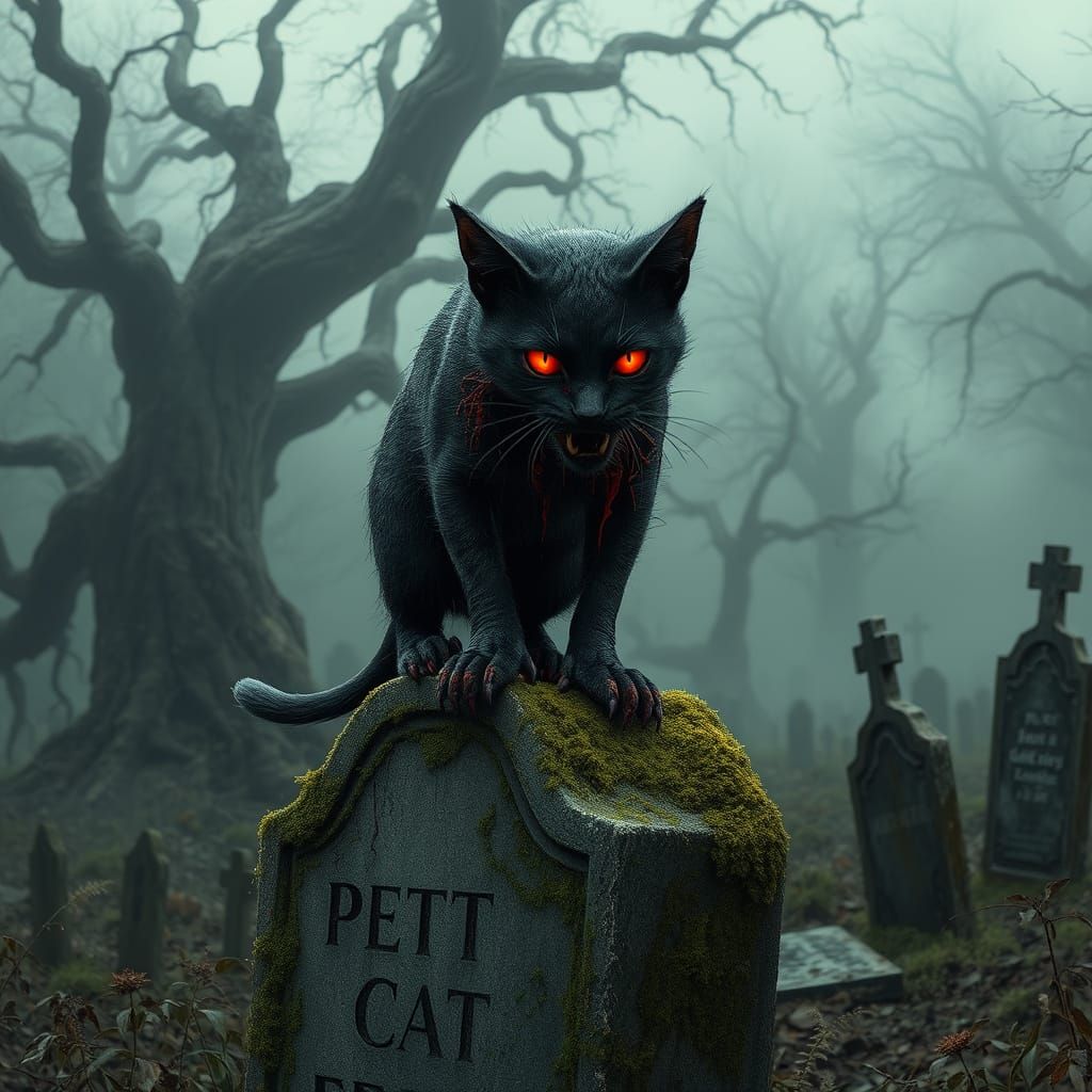 Glowing Red Eyes Haunt a Forgotten Pet Cemetery