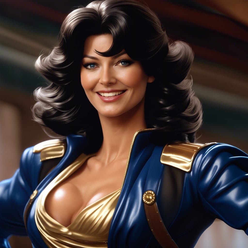 Catherine Zeta Jones as Mirko from My Hero Academia (?)