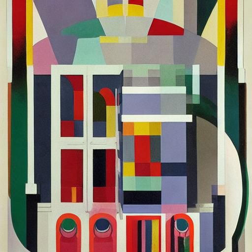 Art Deco Mouse Linen Closet: Sonia Delaunay Style