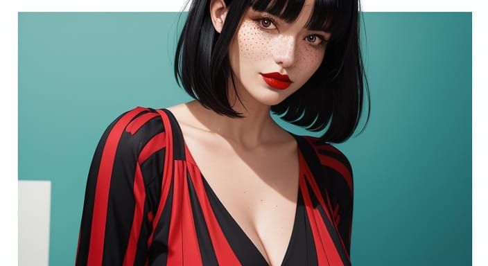 High Contrast Portrait on Basketball Court