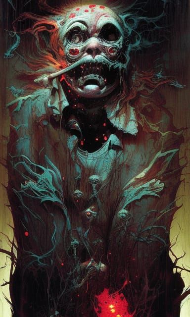 Nightmare Cadejo Horror Illustration