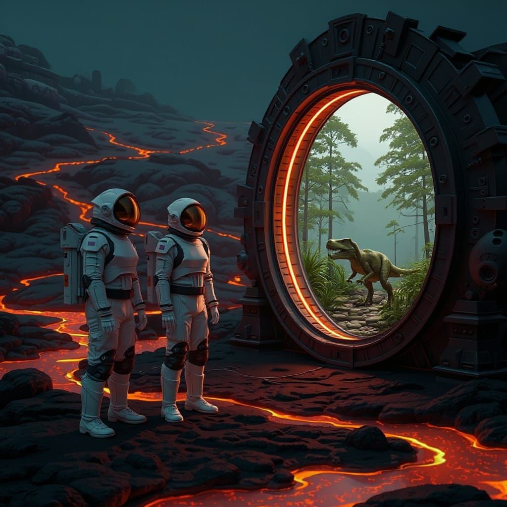 Astronauts Discover Portal to Miniature Prehistoric World