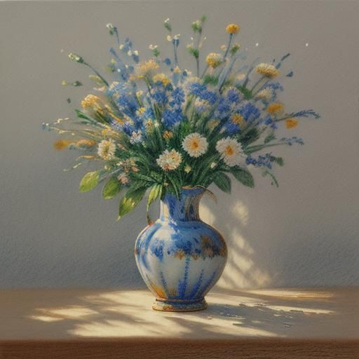 Cinematic Vase Still Life Photograph