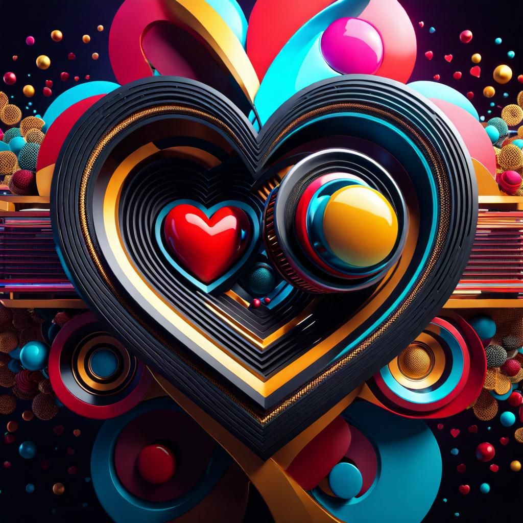 Retro Groovy Digital Art in 8k Resolution