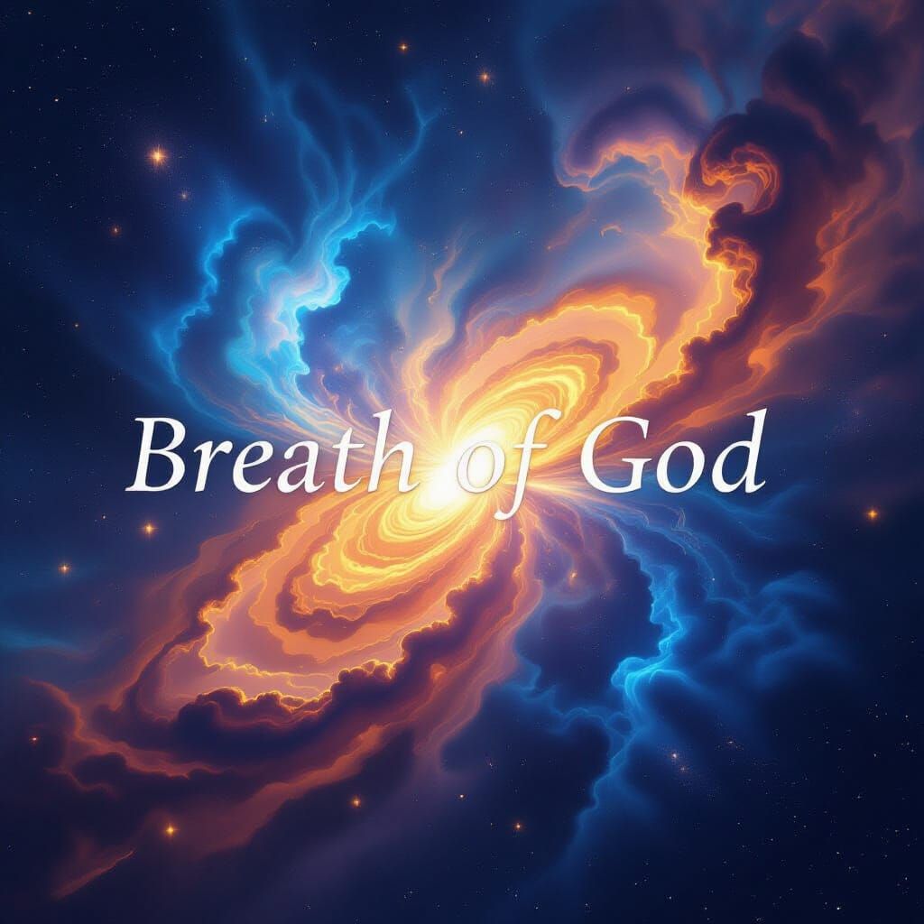 Divine Cosmic Breath of God in Astral Illustration