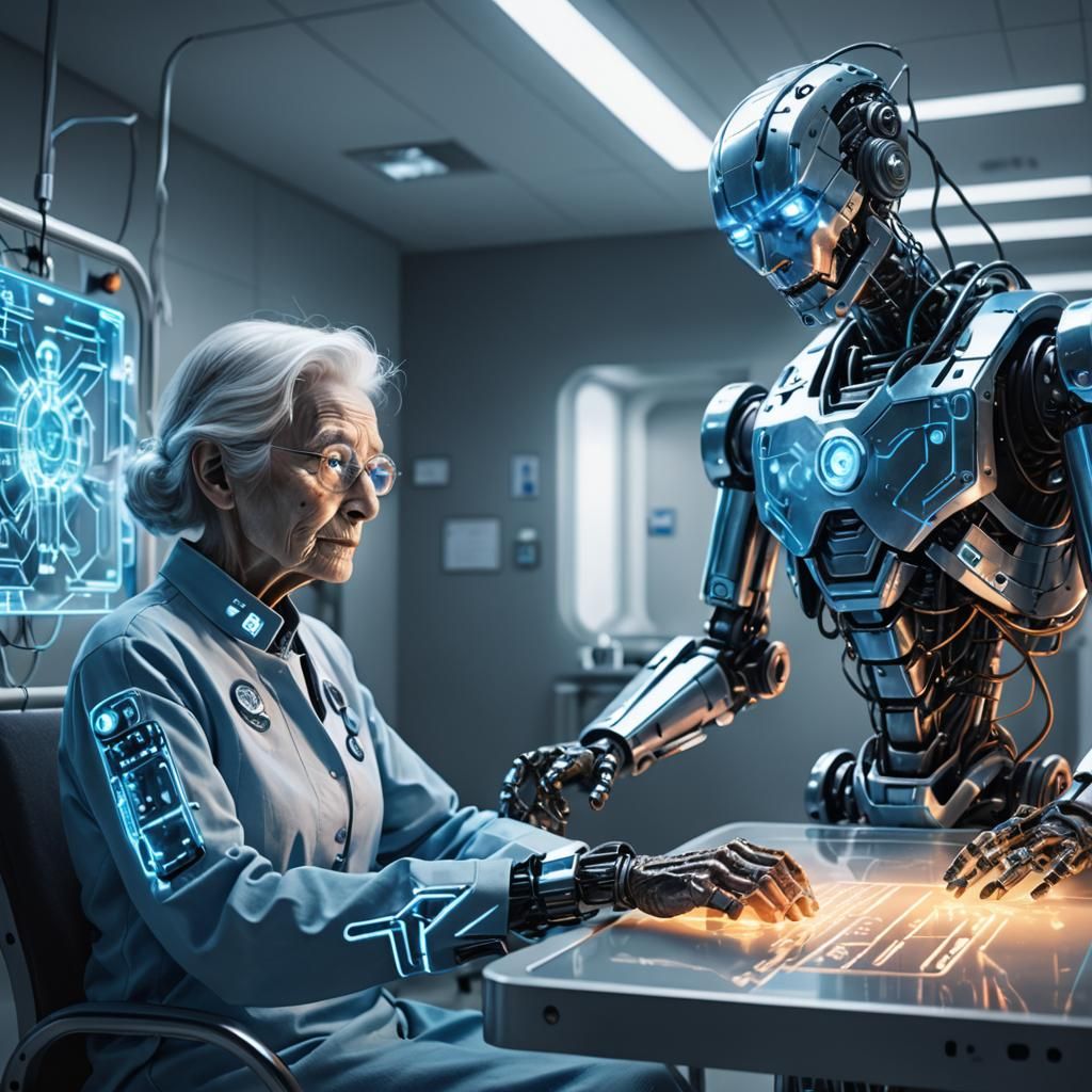 Robot Offers Helping Hand in Futuristic Hospital