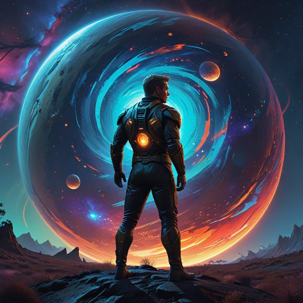 Astral Captain Kirk on Alien Planet