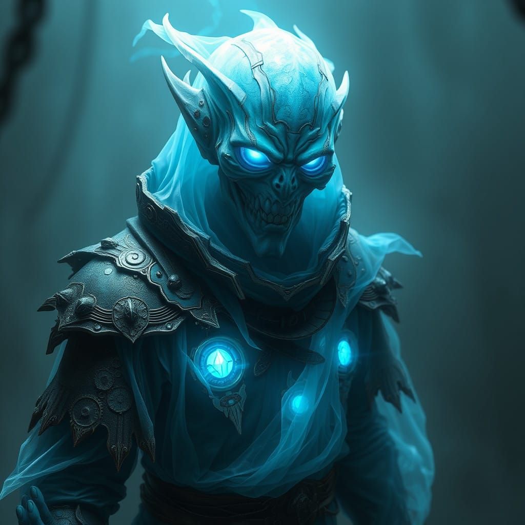Ethereal Dwemeri Specter in Forgotten Technology Attire